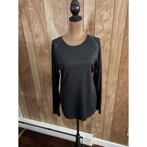 RBX Women’s Black Activewear Long Sleeve‎ Shirt Top Size Large L